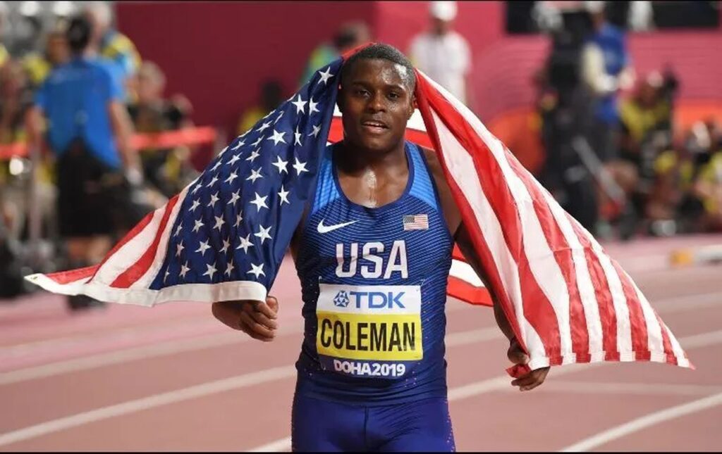 Christian Coleman, campeón mundial de los 100m, suspendido provisionalmente