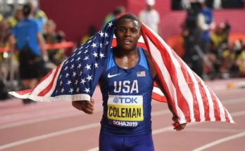 Christian Coleman, campeón mundial de los 100m, suspendido provisionalmente