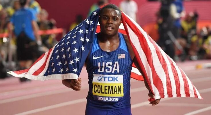 Christian Coleman, campeón mundial de los 100m, suspendido provisionalmente