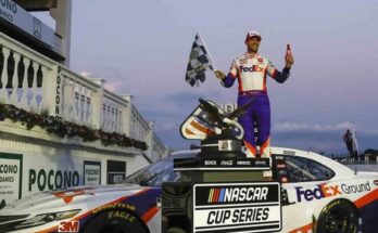 Hamlin conquista segunda prueba de NASCAR en Pocono