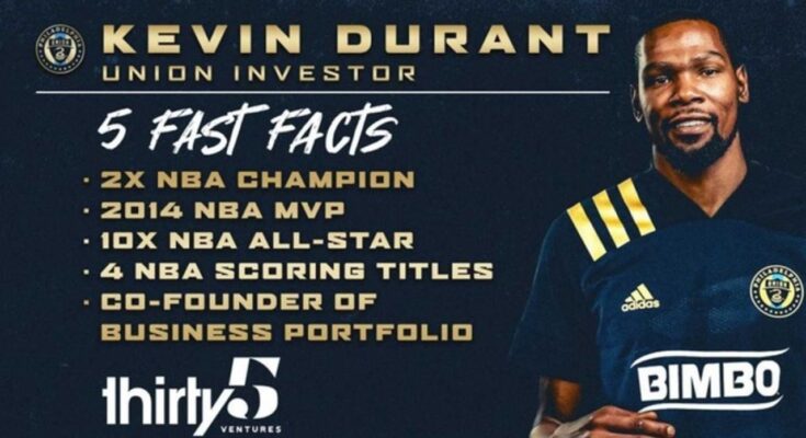 Kevin Durant compra 5% de un equipo de la MLS