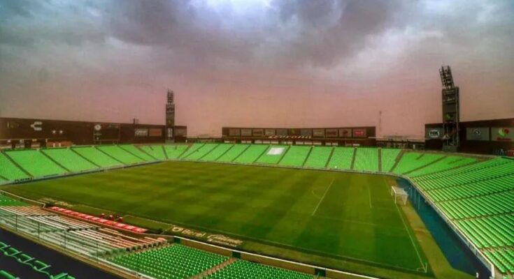 Tolvanera invade entrenamiento de Santos Laguna