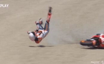 Marc Márquez de MotoGP sufre una fractura tras caída en el GP de España