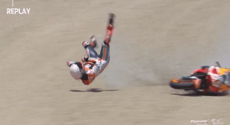 Marc Márquez de MotoGP sufre una fractura tras caída en el GP de España Marc Márquez de MotoGP sufre una fractura tras caída en el GP de España
