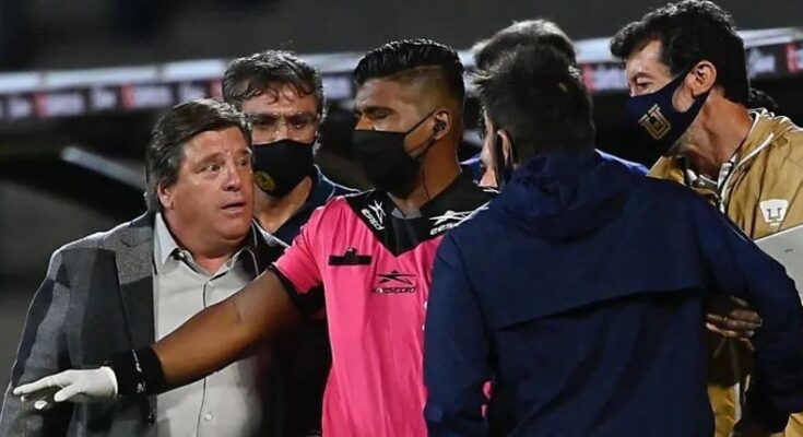 Miguel Herrera continúa violando protocolo de la Liga MX