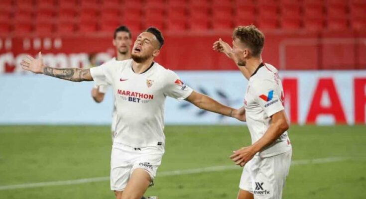 Ocampos afianza al Sevilla en puestos europeos Ocampos afianza al Sevilla en puestos europeos