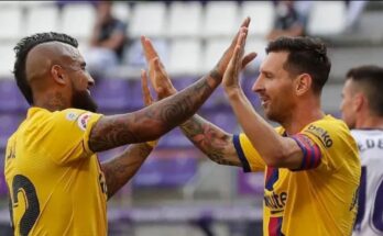 Vidal sostiene al Barcelona en la lucha