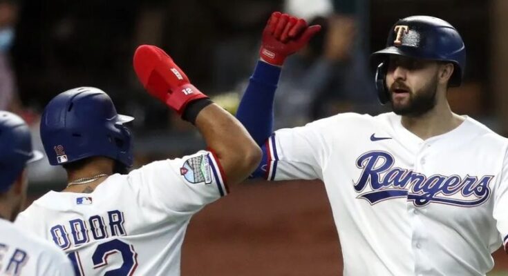 Gallo da HR y Rangers blanquean Angelinos Gallo da HR y Rangers blanquean Angelinos