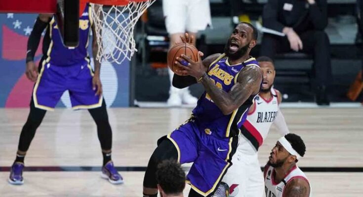 James y Davis dan la ventaja a Lakers sobre Blazers