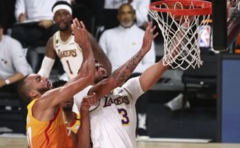 Los Angeles Lakers vencen al Jazz de Utah 116-108 y se pone líder en el oeste