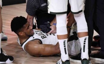 Antetokounmpo se lesiona en duelo vital ante el Heat