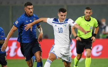 Bosnia termina con la racha victoriosa de Italia