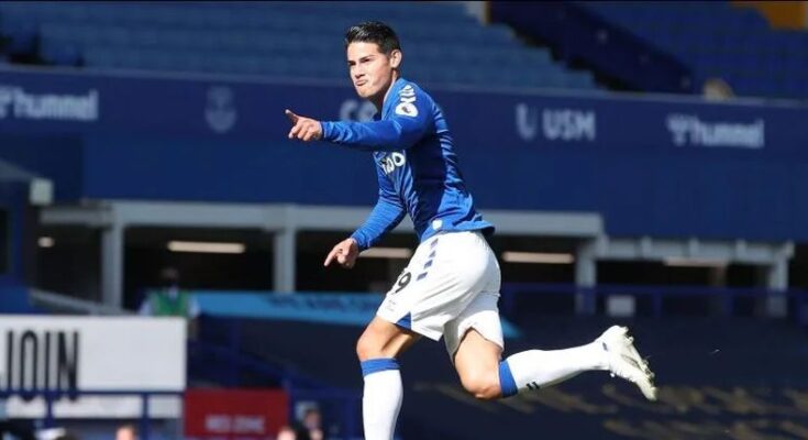 James se estrena como goleador en la segunda victoria del Everton