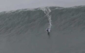 Récord mundial femenil: monta una ola de 22.4 metros